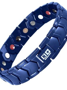 Blue Magnetic Therapy Bracelet - Men's Health Bracelet NWT